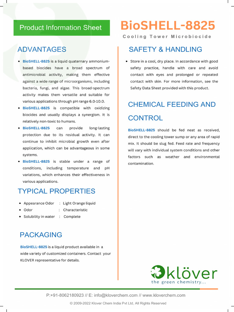 Bioshell 8825 | PDF
