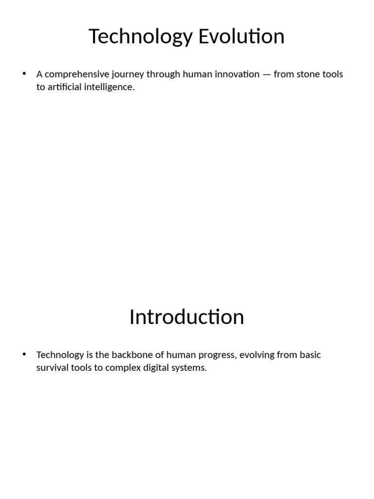 Journey Through Technology Evolution | PDF | Information Age