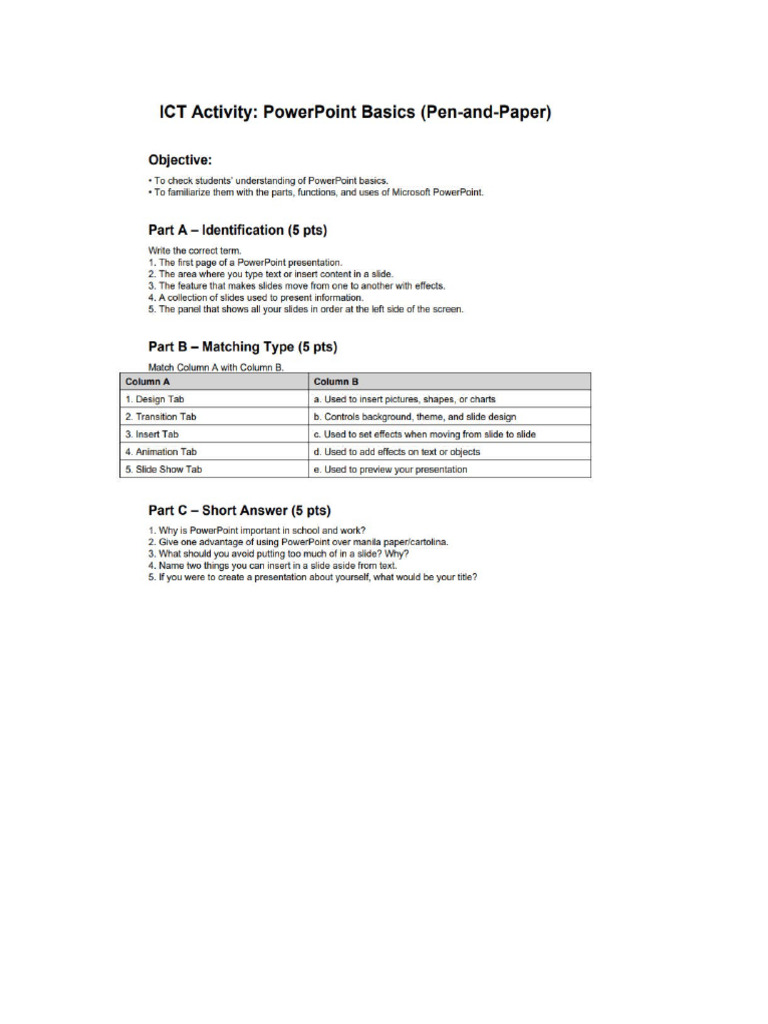 ICT Activity #2 | PDF
