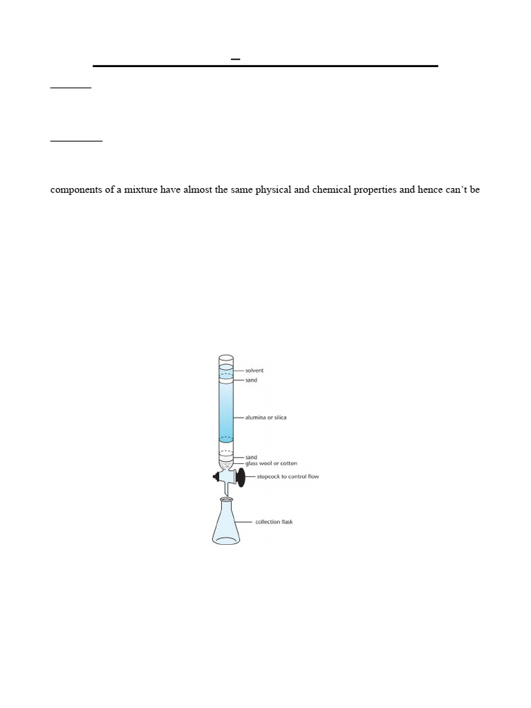 5 Column Chromatography | PDF | Chromatography | Elution