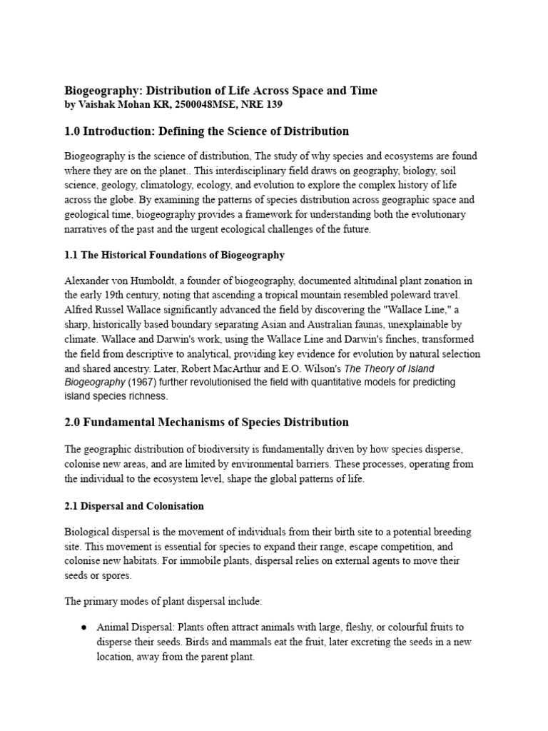 Biogeography 1-5 | PDF | Biogeography | Continent