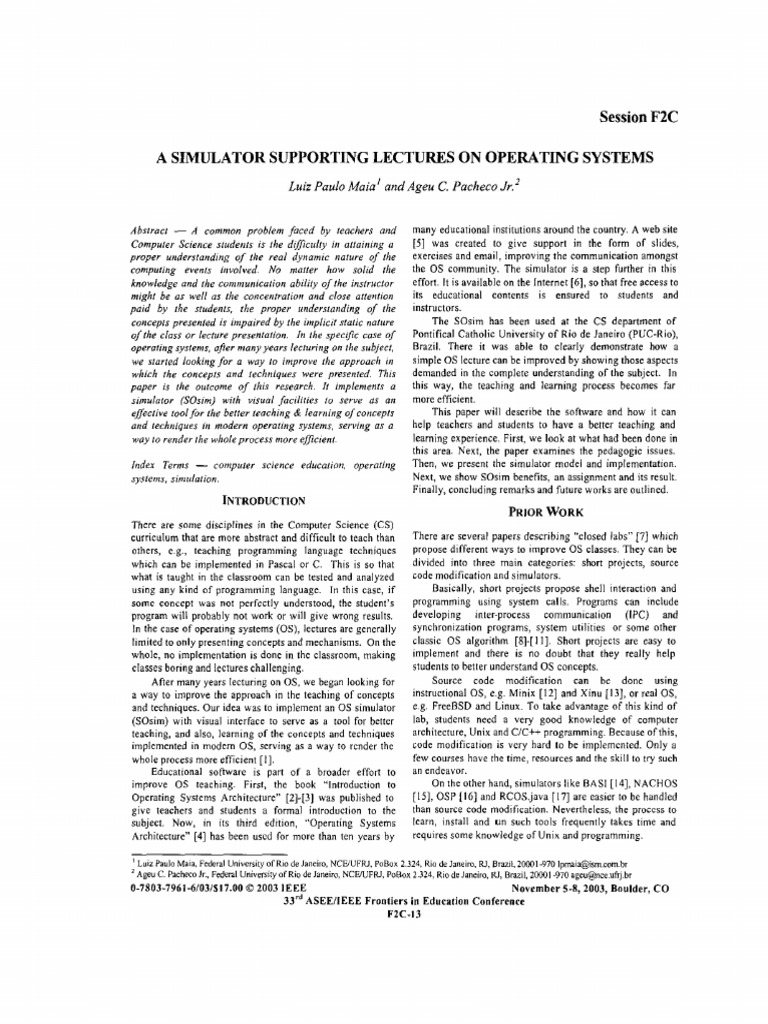 3 | PDF | Simulation | Computer Programming