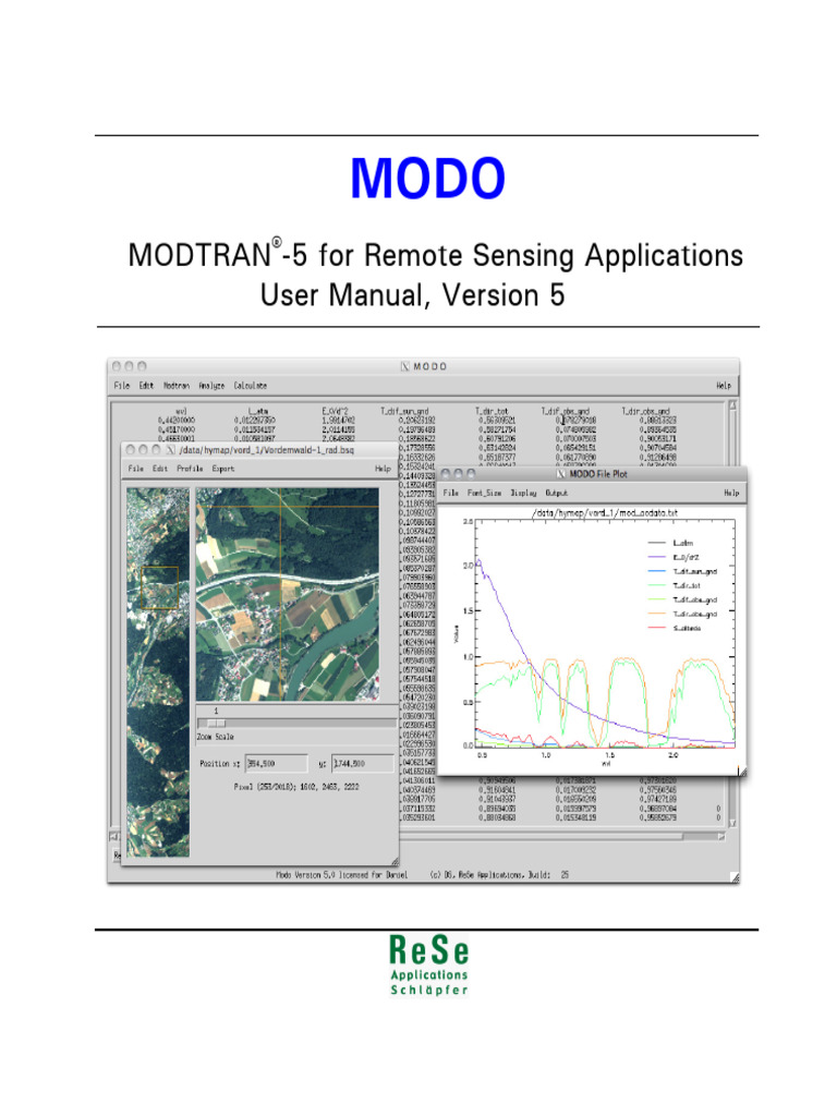 MODO User Manual for MODTRAN®-5 | PDF | Simulation | Spectral Density