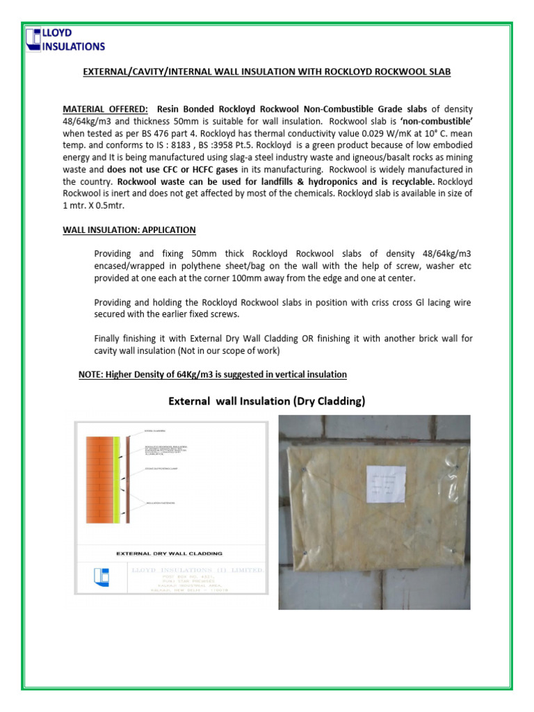Cavity Wall Insulation | PDF