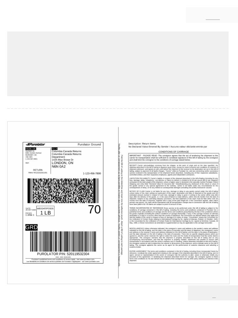 Shipping Label and Packing Slip Instructions | PDF