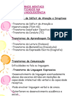 Slides Transtornos Diagnosticados Na Infância