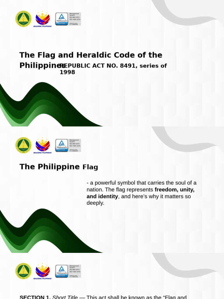 Common Module 1.2 - Flag and Heraldic Code of The Philippines 1st Half ...