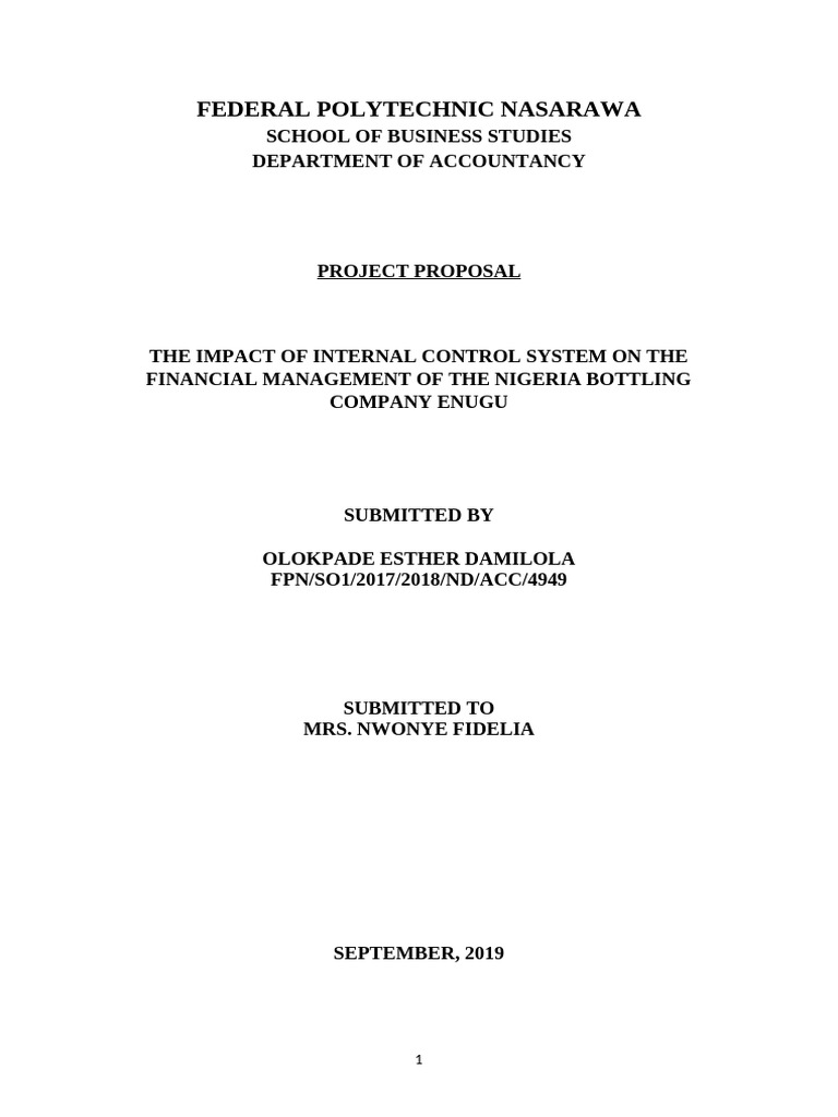 Impact of Internal Control on Financial Management | PDF | Internal ...