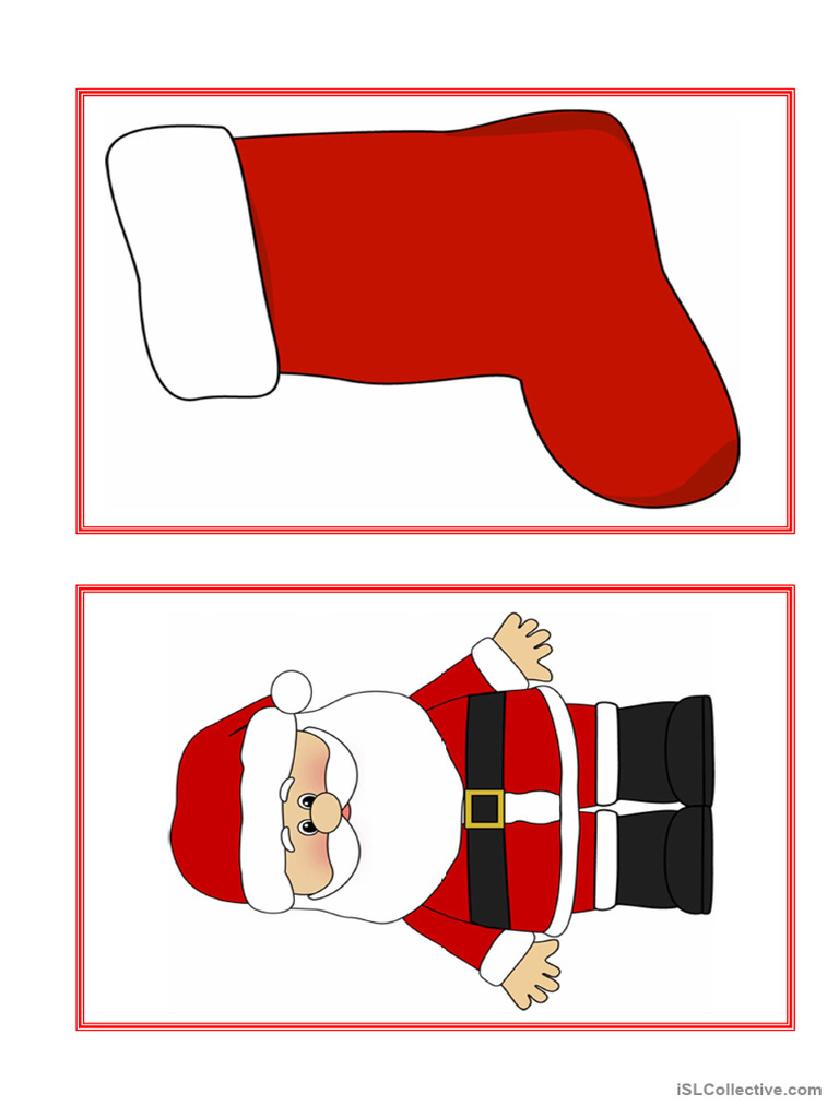Christmas Flashcards (No Text) - Còpia | PDF