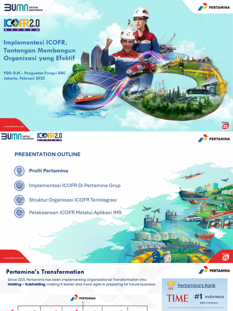 Implementasi ICOFR di Pertamina Grup | PDF