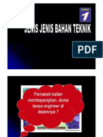 Modul I (Jenis Jenis Material Teknik)