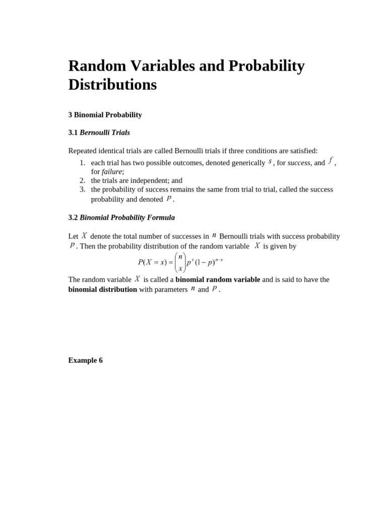 Lecture06 B MAF-103 Random-Variable | PDF