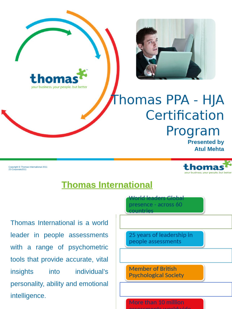 Thomas - Certification For HR Assessment | PDF | Psychology | Cognition