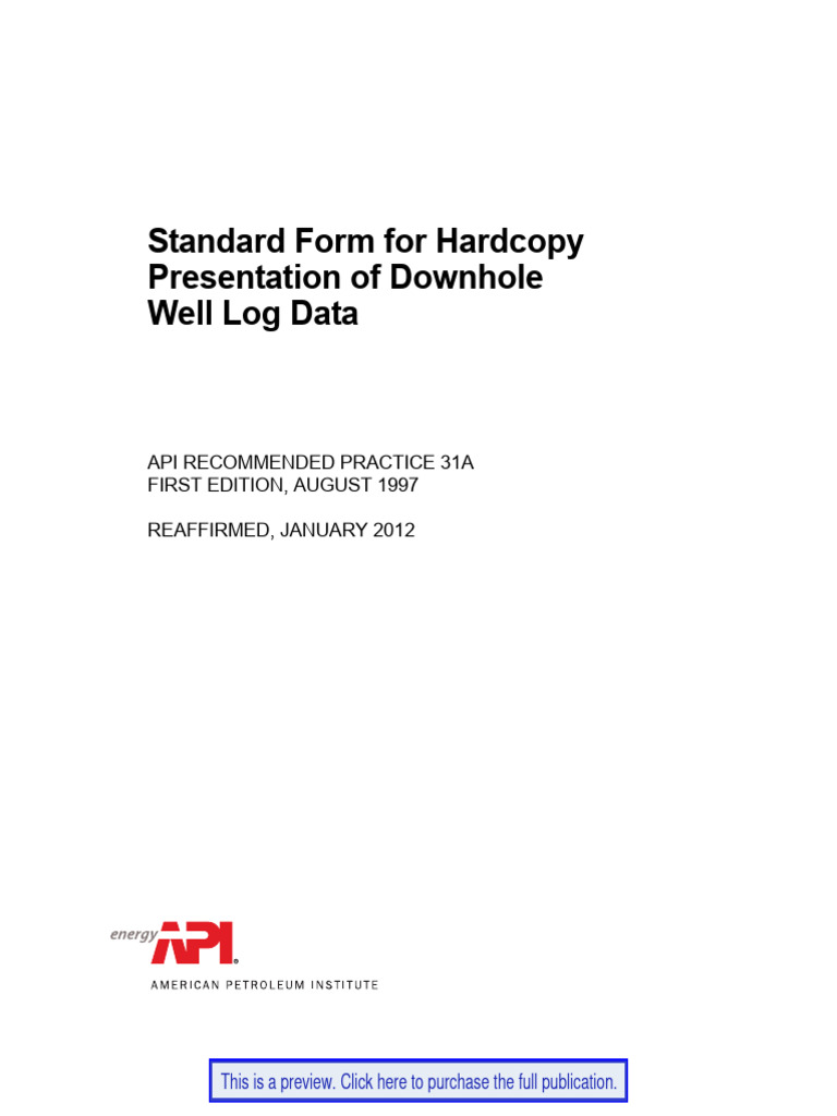 API RP 31A 1997 (R2012) en | PDF