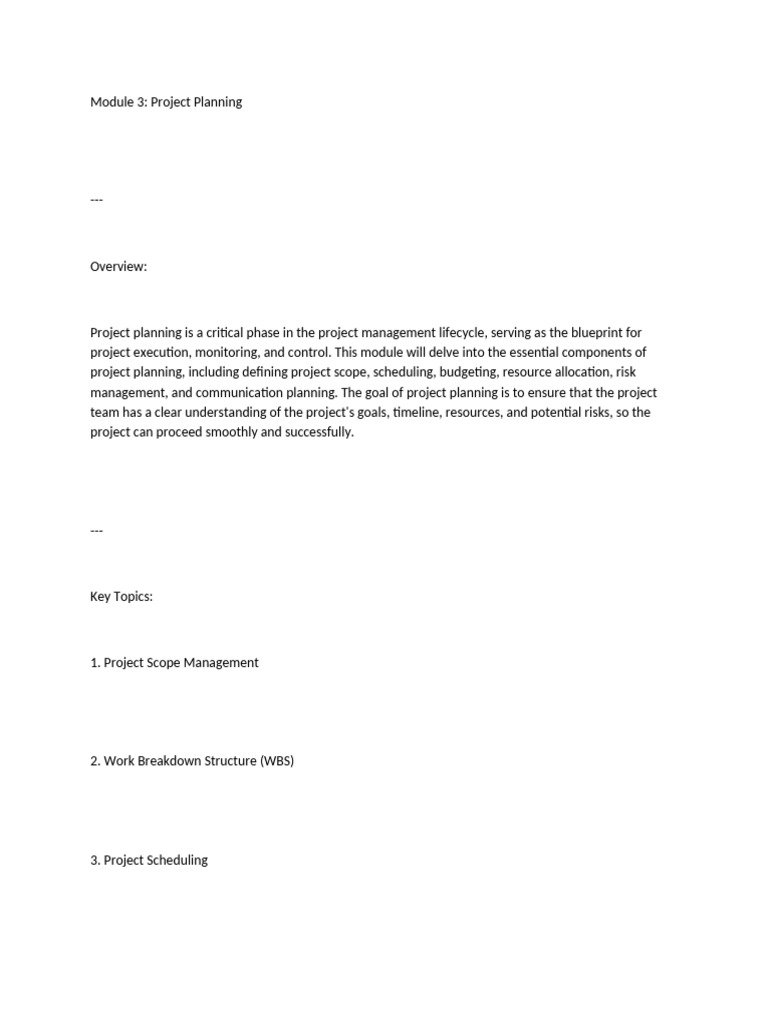 Essential Project Planning Guide | PDF | Project Management | Risk ...