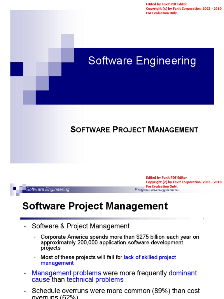Software Engineering 1 - Lec 5 Software Project Managment | PDF ...