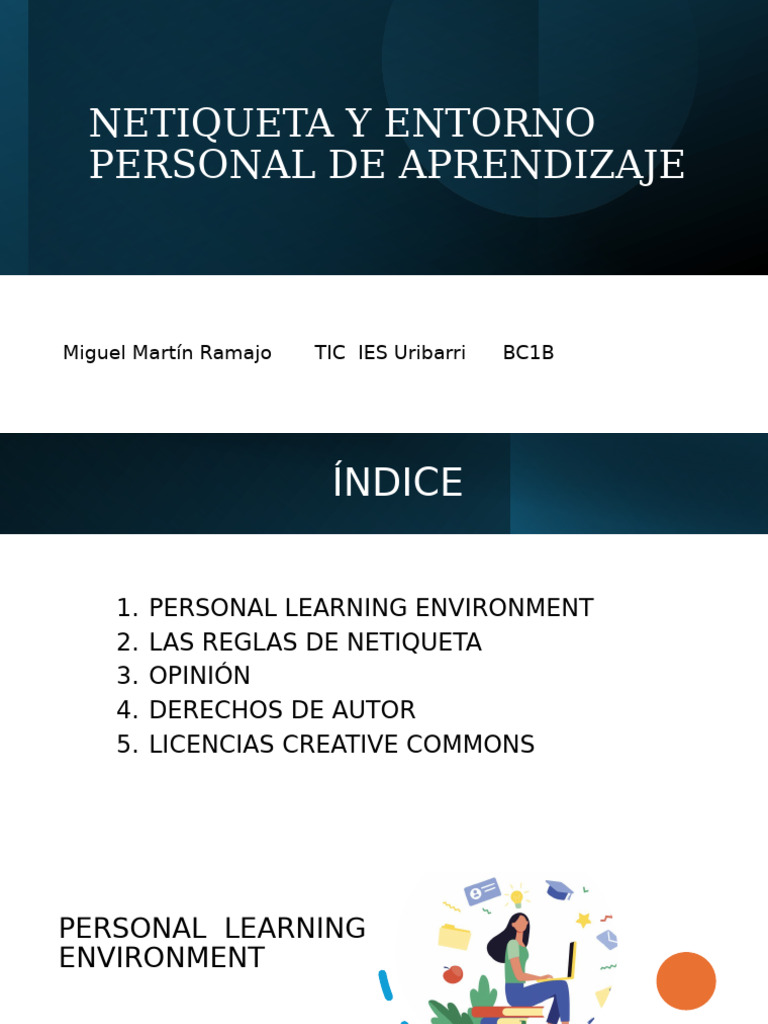 Netiqueta y Entorno Personal de Aprendizaje | PDF | Creative Commons ...