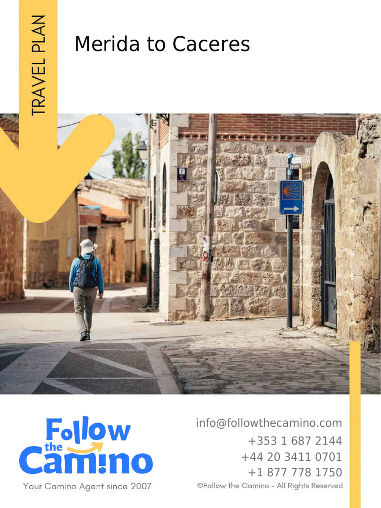 FollowTheCamino - Merida To Caceres | PDF | Camino De Santiago