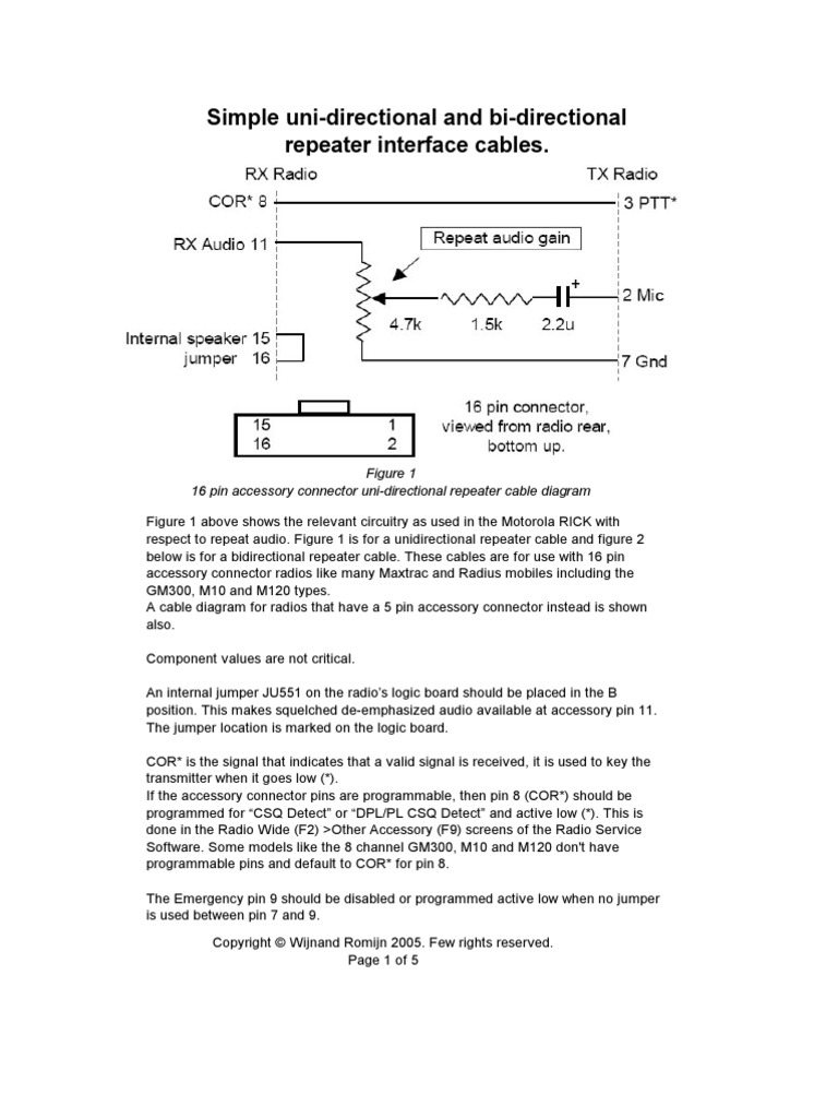 Basic Repeater Controller | PDF | Electrical Connector | Radio