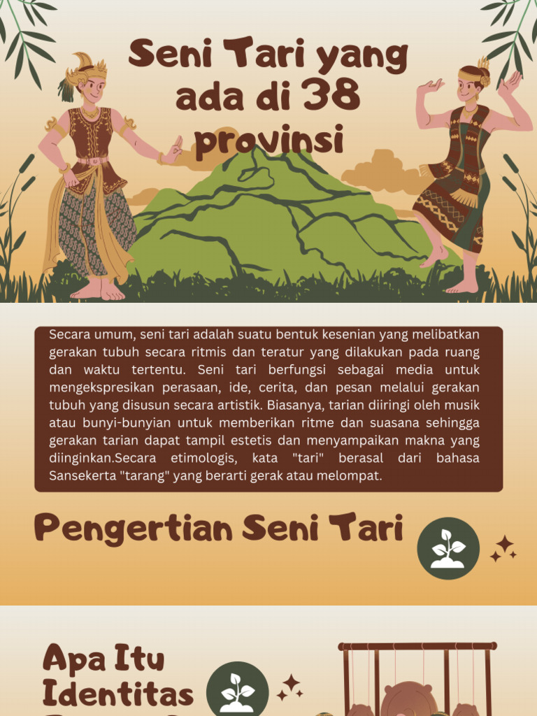 Hijau Dan Cokelat Ilustrasi Identitas Budaya Sunda Presentation ...