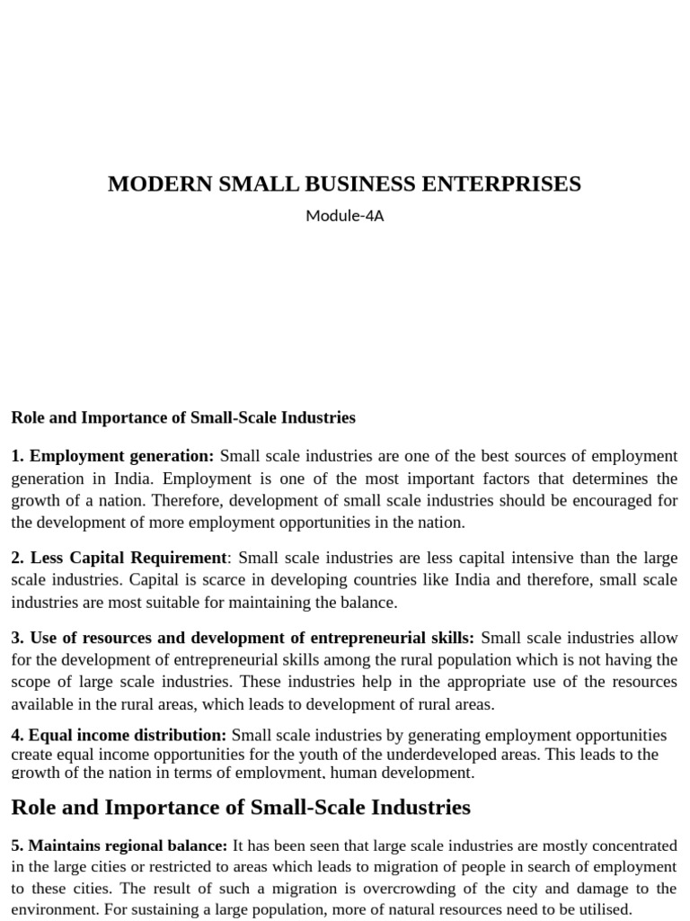 PPT4A.modern Small Business Enterprises | PDF | Subsidy | Gross ...