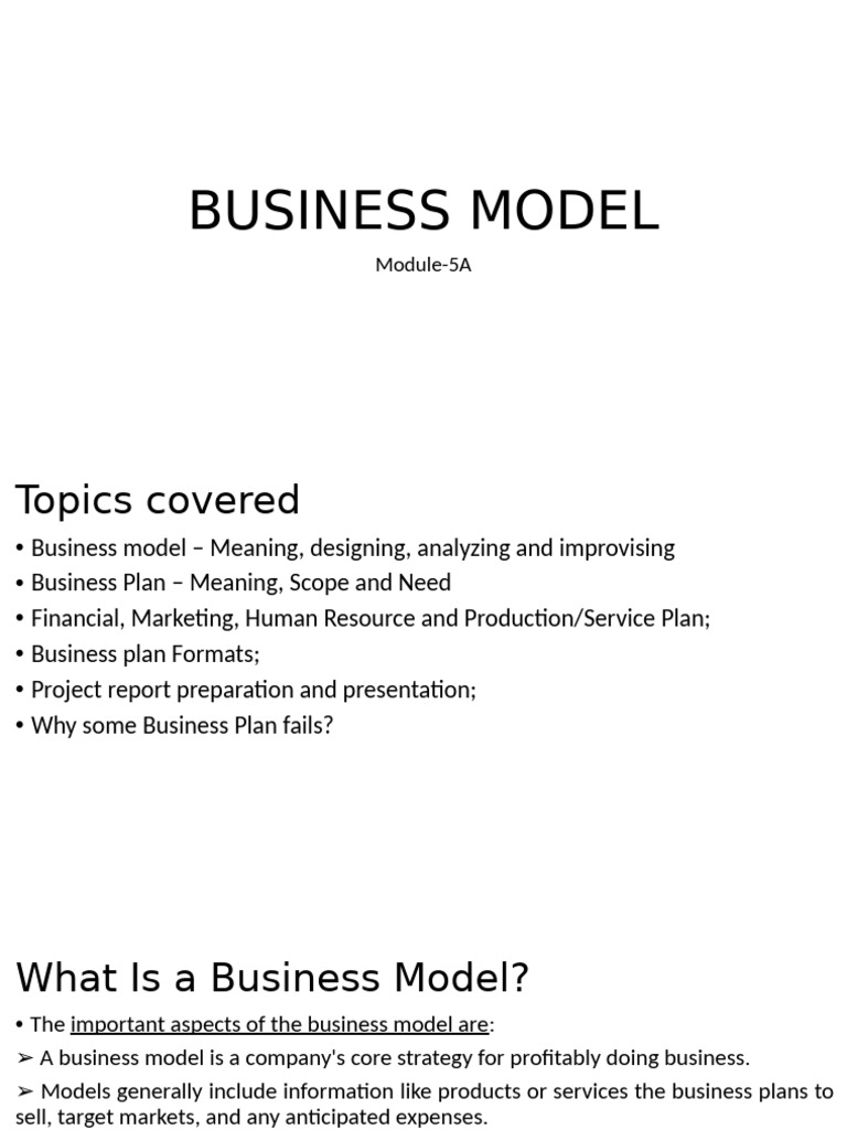 Business Model and Plan Essentials | PDF | Business Model | Human Resources