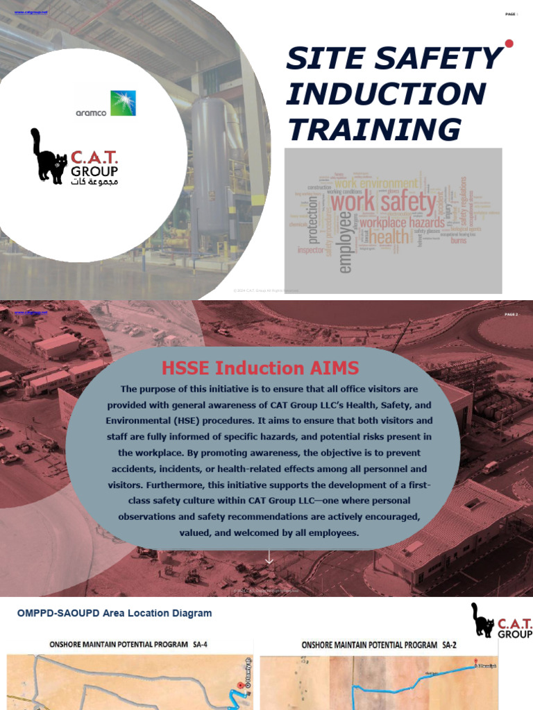 HSE Induction Training Overview | PDF | Scaffolding | Waste
