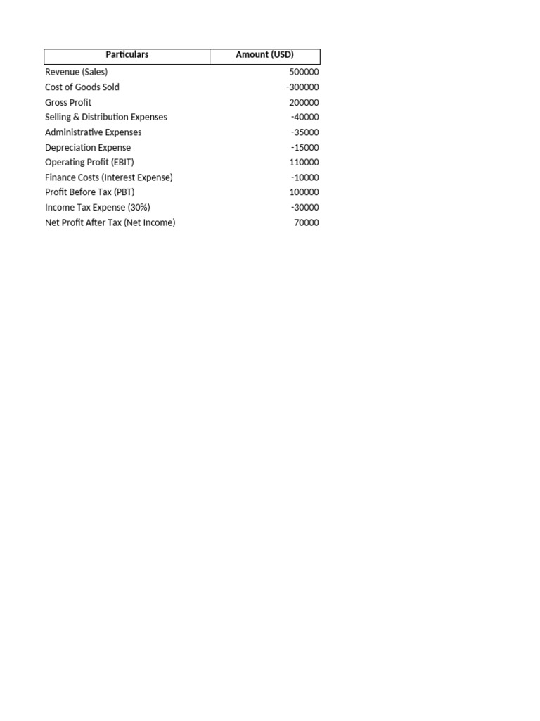 ABC Company Financial Statements | PDF | Expense | Revenue