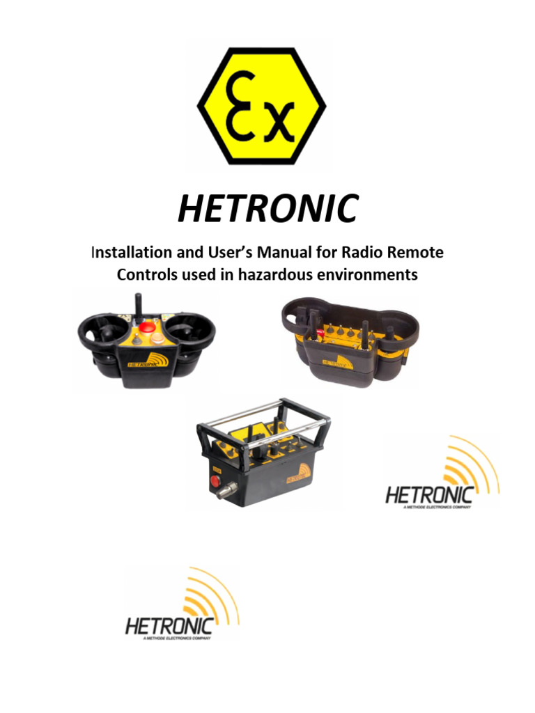 HETRONIC Radio Remote Control Manual | PDF | Radio | Transmitter