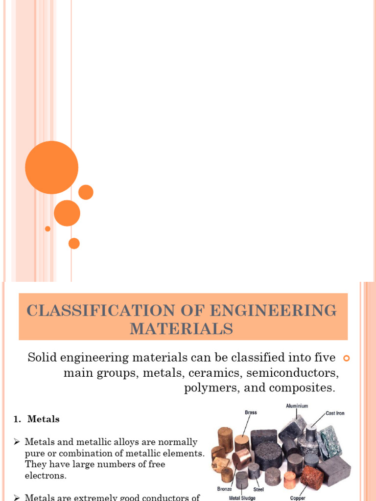Engineering Materials Classification Guide | PDF | Deformation ...
