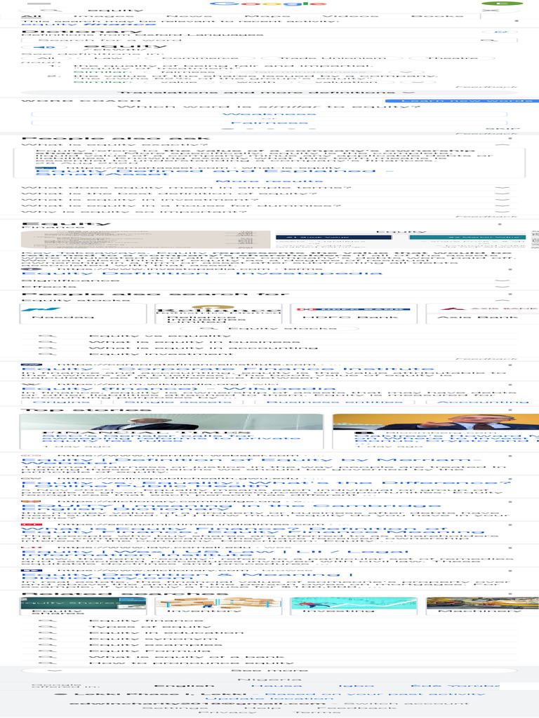 Equity - Google Search | PDF | Equity (Finance) | Equity (Law)