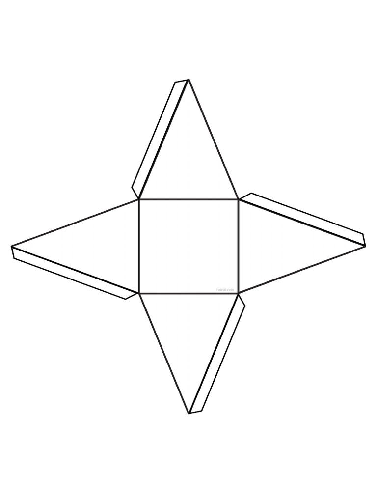 T N 7228 Net of A Square Based Pyramid Activity Sheet Ver 1 | PDF
