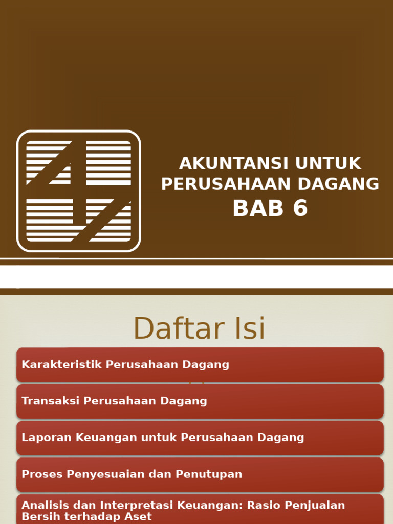Bab 6 Akuntansi Untuk Perusahaan Dagang | PDF