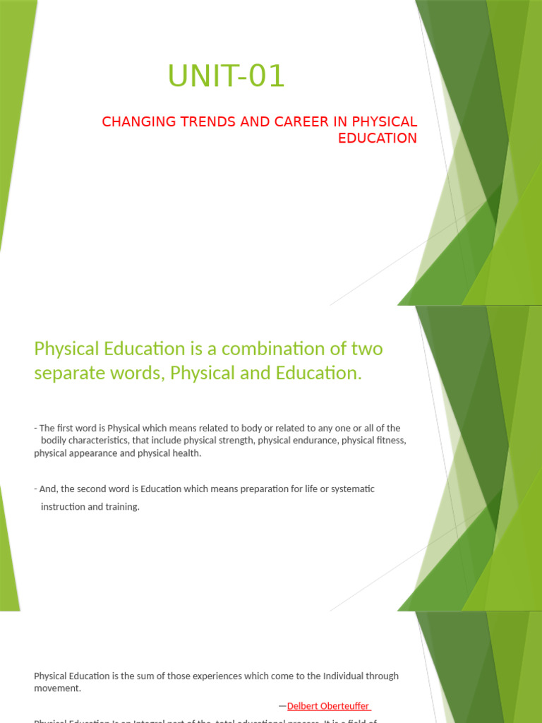 Trends in Physical Education Careers | PDF