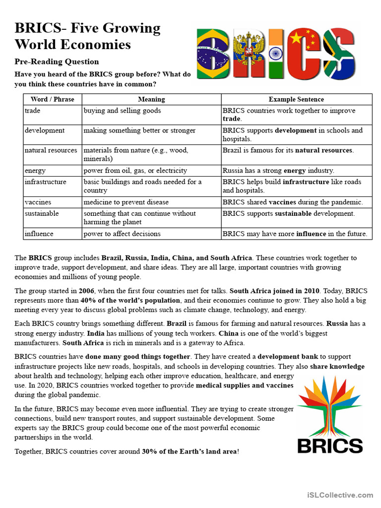 Understanding BRICS: Key Facts and Impact | PDF | Infrastructure ...