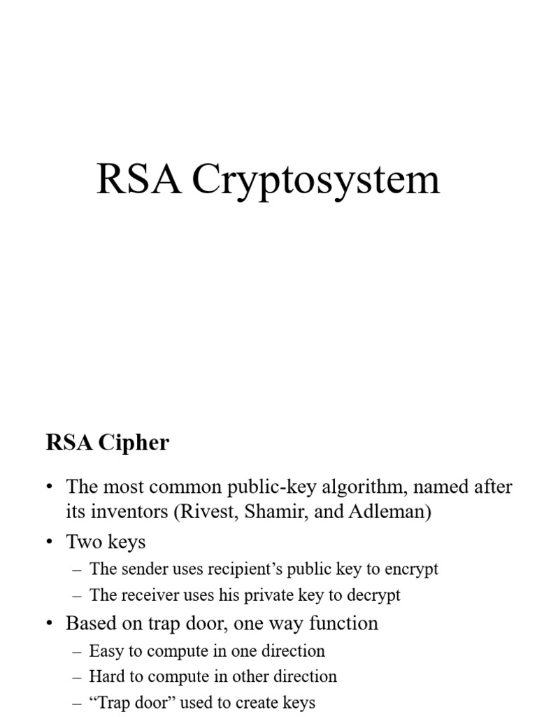 Public Key Cryptography, RSA, DLP, ECC | PDF | Public Key Cryptography ...