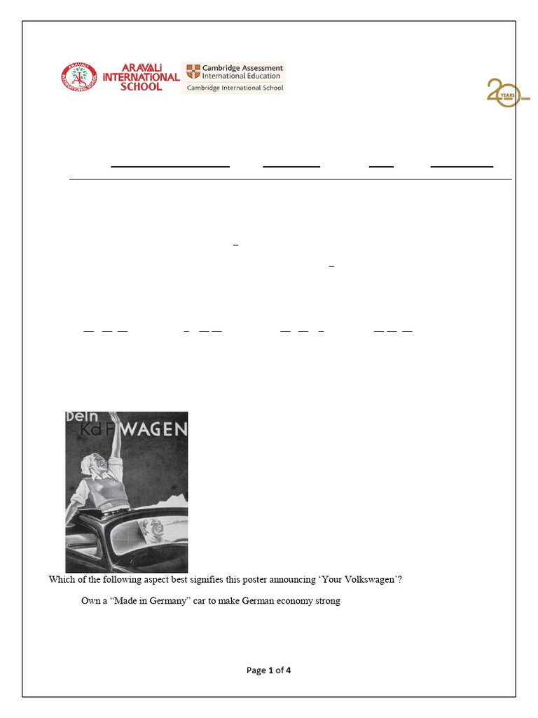 Assignment Hitler X History | PDF | Adolf Hitler | Nazi Germany