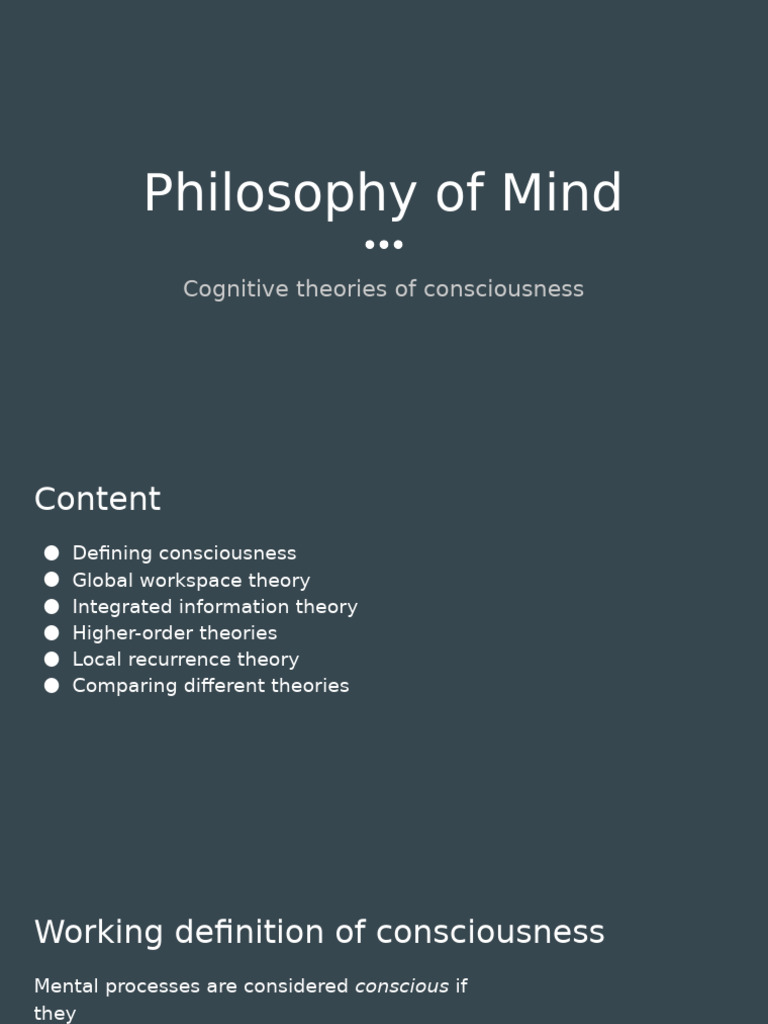 Theories of Consciousness Explained | PDF | Consciousness | Neuropsychology