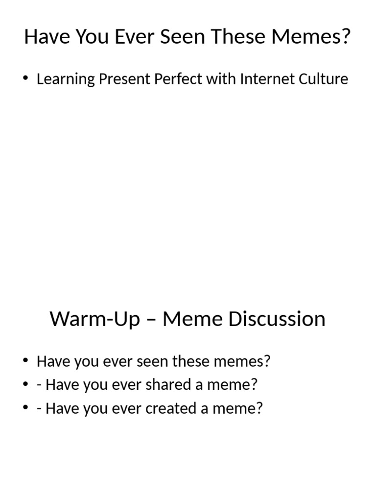 PresentPerfectMemes | PDF