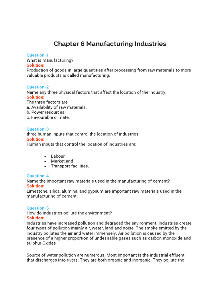 Manufacturing Industries 052144 | PDF