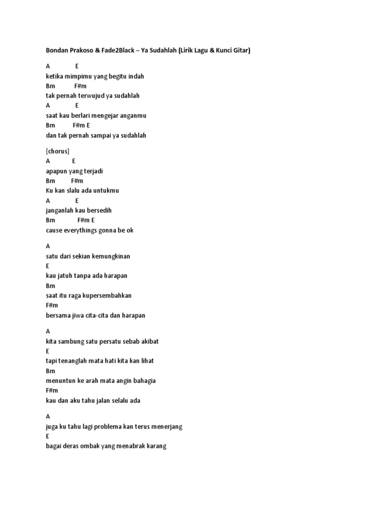 Ketika Mimpimu Chord Tebak Gambar