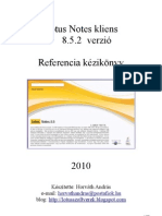 Lotus Notes 8.5.2. magyar referencia kézikönyv