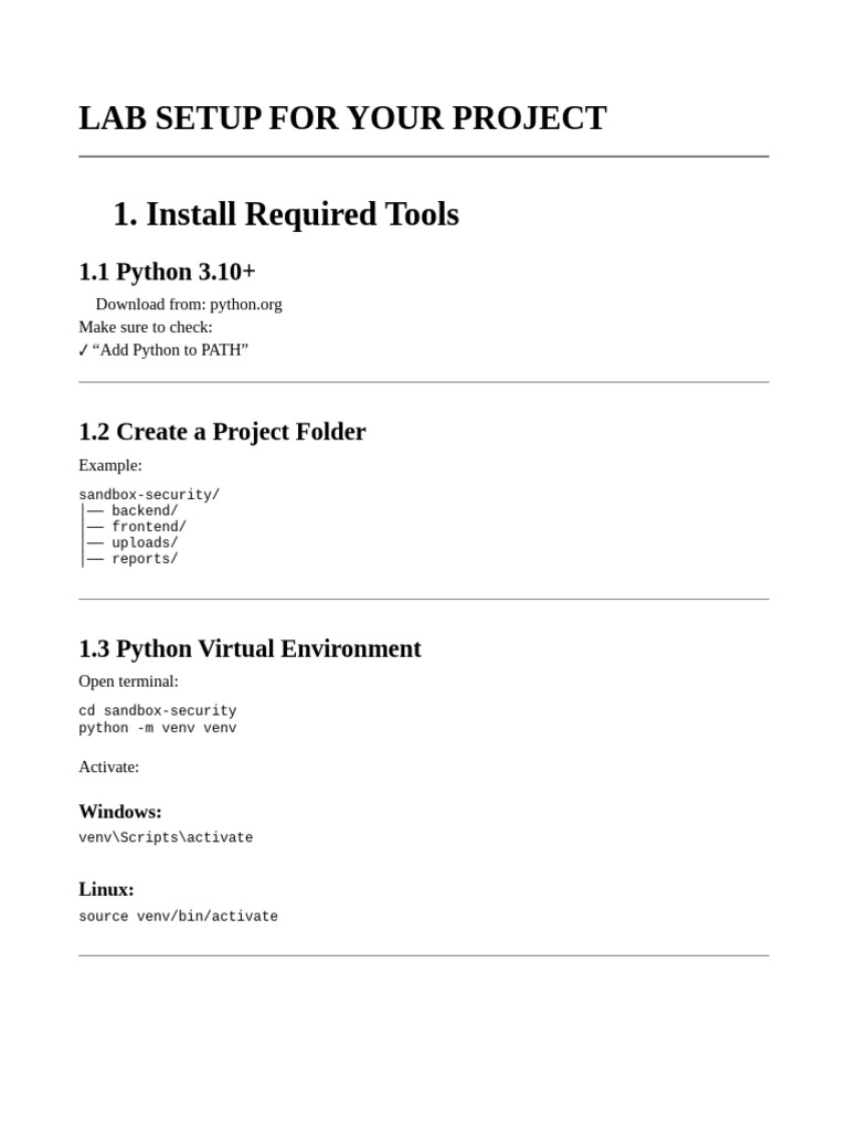Lab Setup | PDF | Python (Programming Language) | Malware