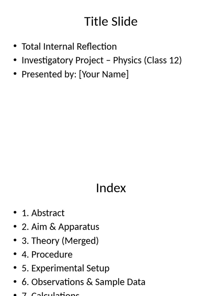 TIR Project Presentation | PDF