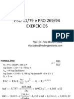 PRO 11 e PRO 269 EXERCÍCIOS