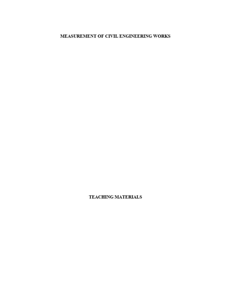 1.introduction Notes To Measurement of Civil Engineering Works As Per ...