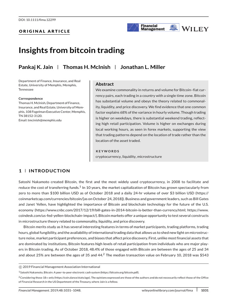 BTC Trading | PDF | Bitcoin | Volatility (Finance)