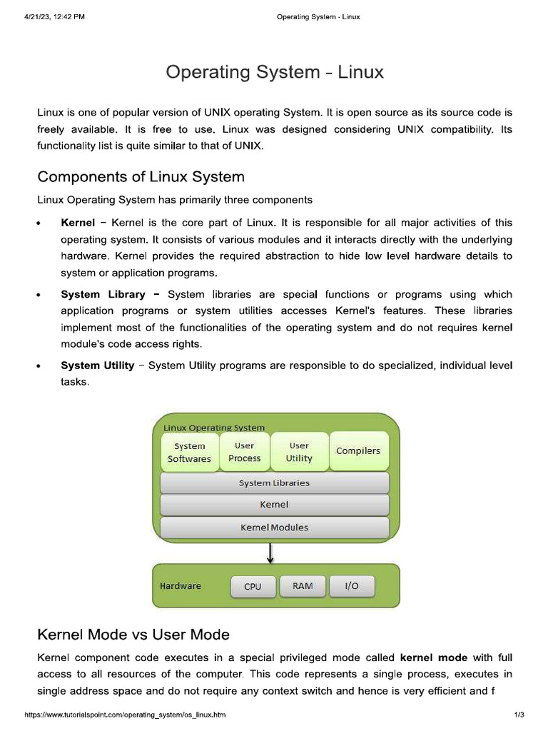 OS Linux | PDF
