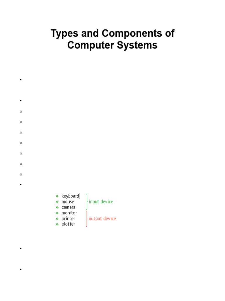 Components of Computer Systems Explained | PDF | Computer Data Storage ...