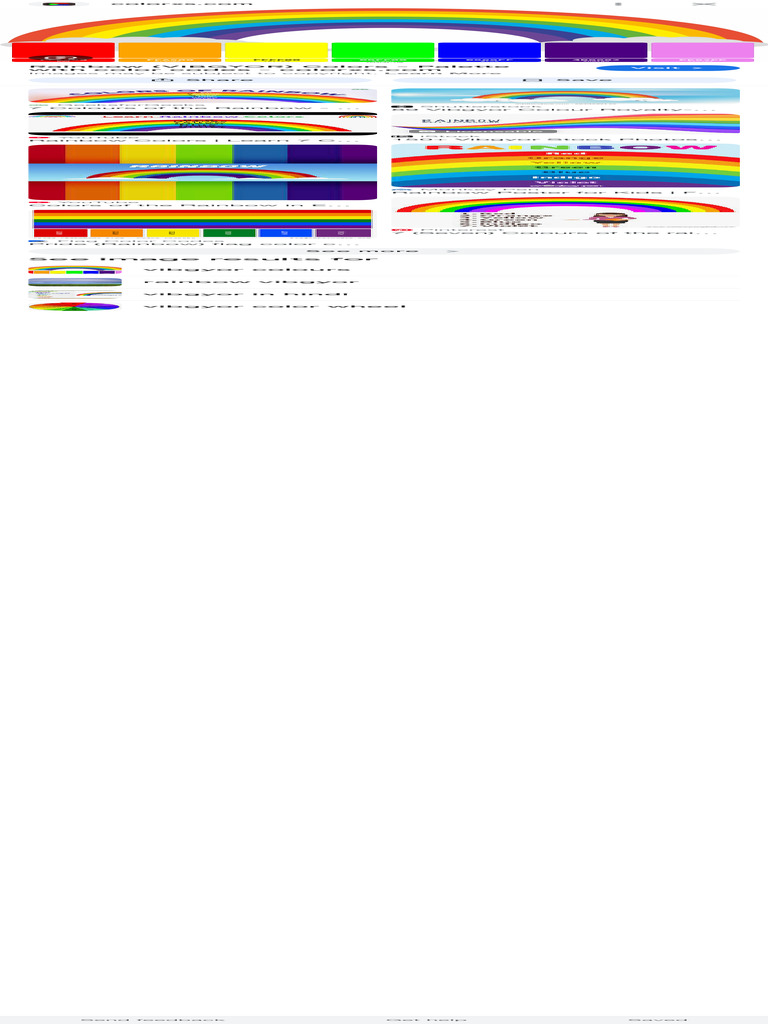 VIBGYOR Colors with Codes Guide | PDF